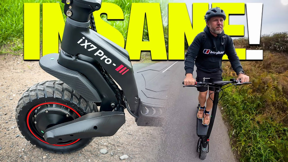 The iScooter iX7 Pro is an absolute beast — a dual motor electric scooter built for power, speed, and stability.