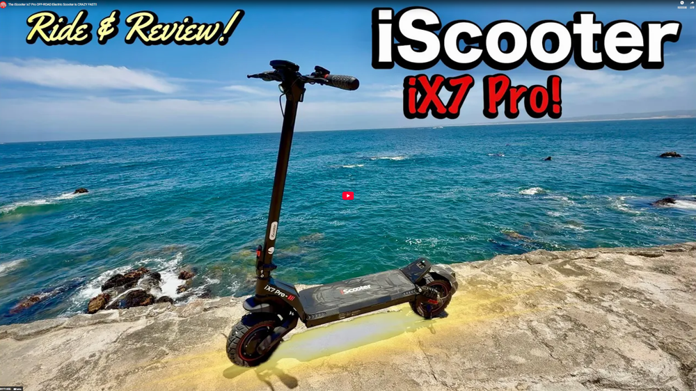 The iScooter ix7 Pro OFF-ROAD Electric Scooter is CRAZY FAST!!